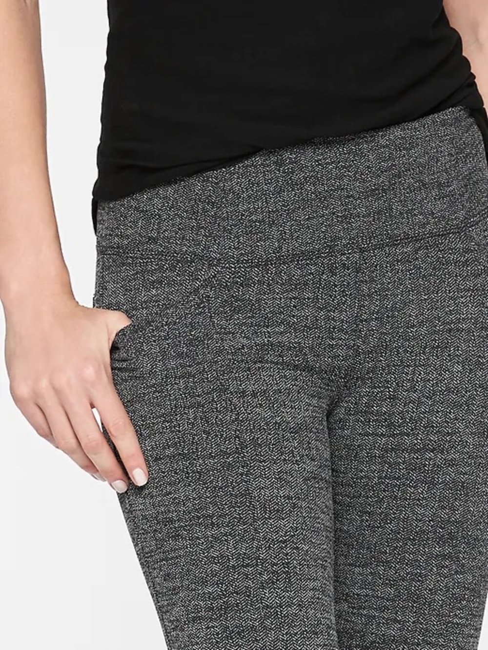 Athleta Herringbone Metro High Waisted Leggings xxs